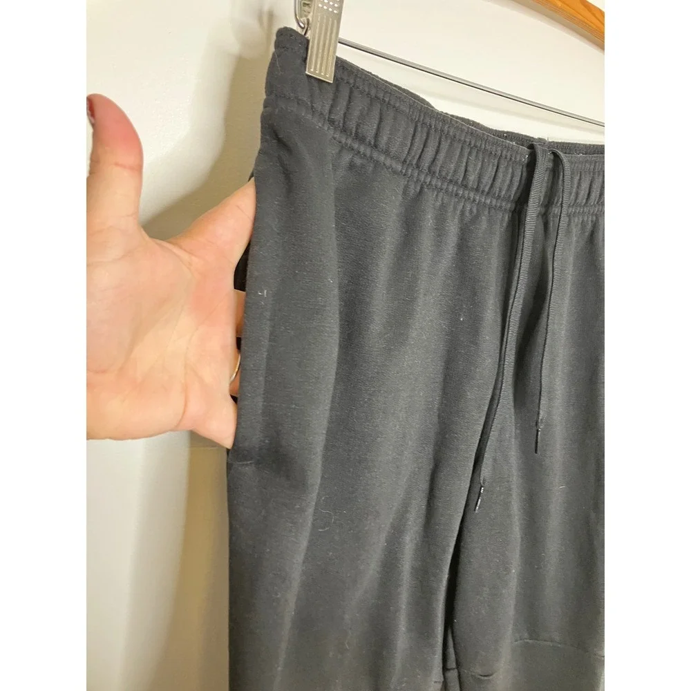 Adidas Joggers Mens Large Black Excellent Primegreen Fleece Sweatpants